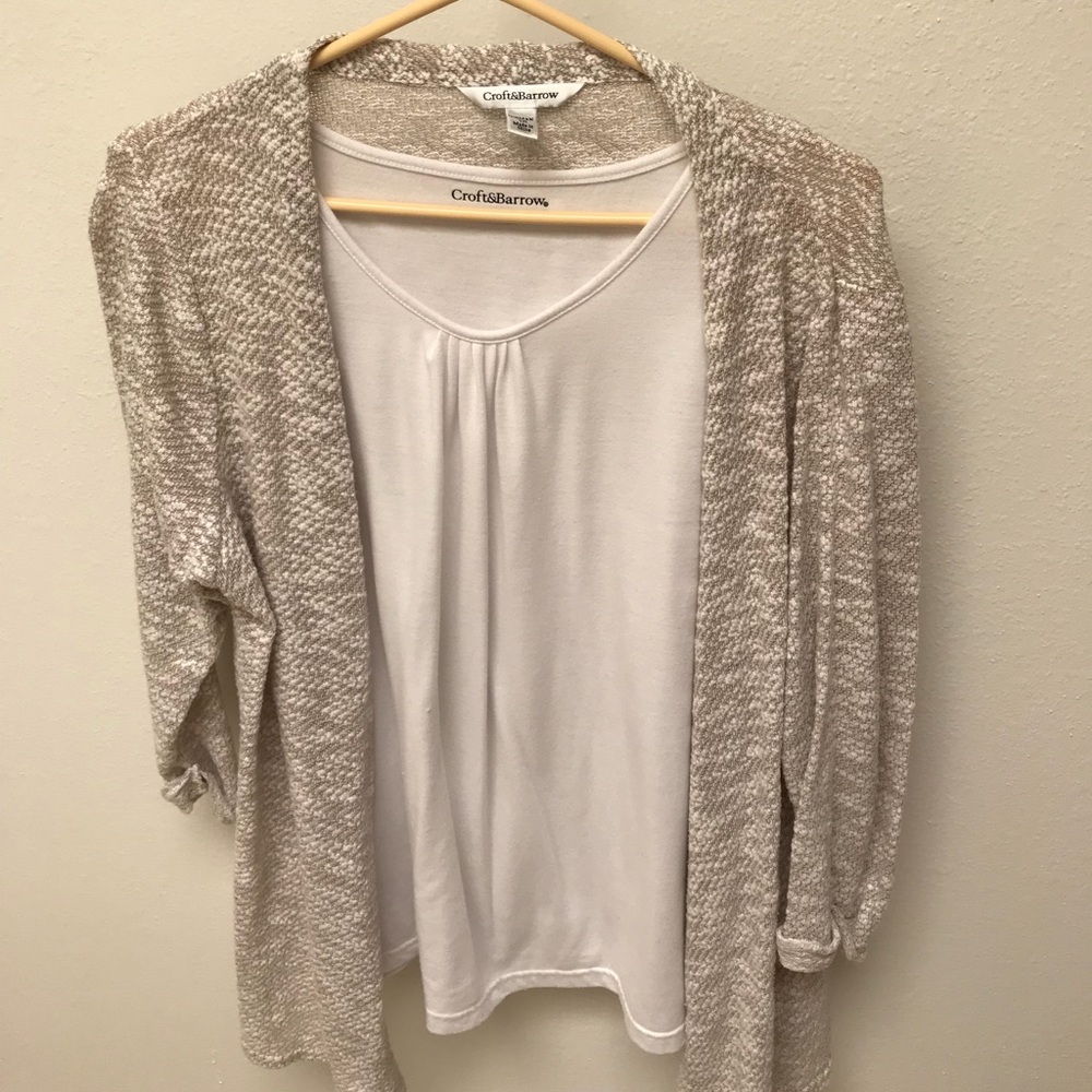 Shell and sweater set